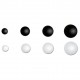 Bouton a queue demi-boule