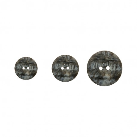 Bouton imit corne 2trous