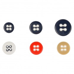 Bouton 4 trous bi color