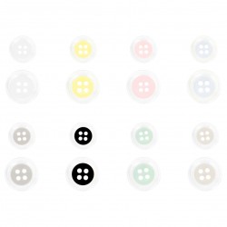 Bouton 4 trous bi color