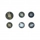 Bouton marbre plat 4trous