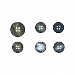 Bouton marbre plat 4trous
