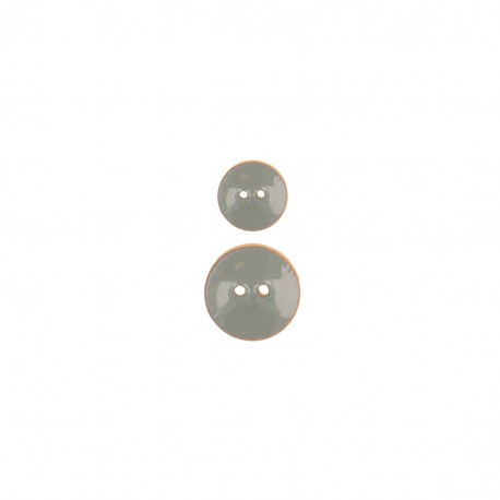 Bouton bois peint 2 trous
