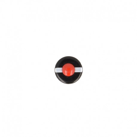 Bouton point rouge Noir/rouge - 