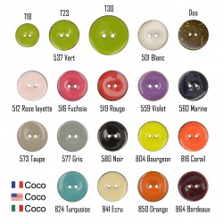 Bouton coco couleur