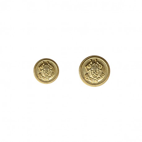 Bouton metal blason