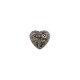 Bouton coeur metal forge