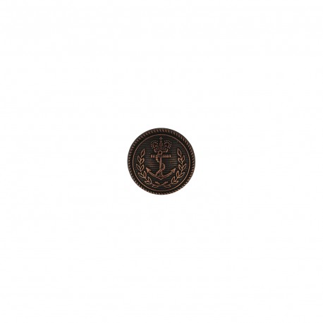 Bouton métal ancre