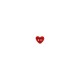 Bouton coeur transparent