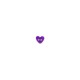 Bouton coeur transparent