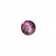 Bouton rond cristal