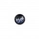 Bouton rond cristal