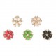 Bouton fleur perle