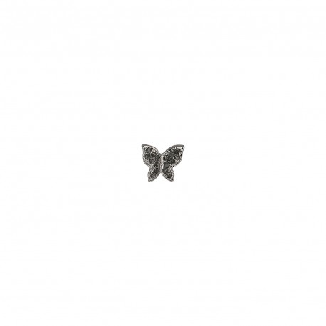 Bouton papillon strass