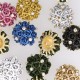 Bouton bouquet metal