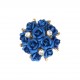 Bouton bouquet metal