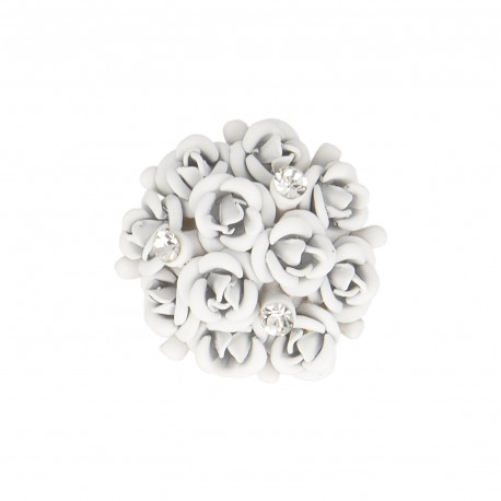 Bouton bouquet metal