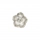 Bouton fleur centre stras