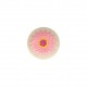 Bouton tissu fleur