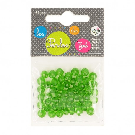 Perle facettecristal 6x4mm*50 pcs