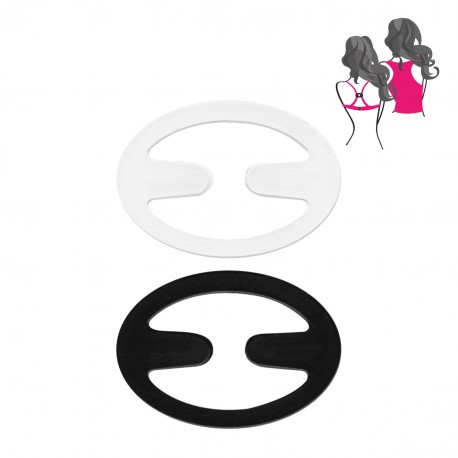Clip emmanchure usa*2p Assblanc noir - 