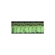 Ruche dentelle/satin