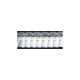 Ruche dentelle/satin