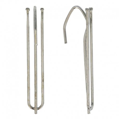 10 agrafes 2 branch 70/70 Métal - 