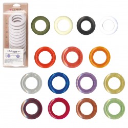 8 oeillets plastiques clipsables