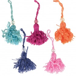 Pompon flochette chenille