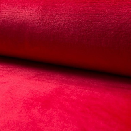 Tissu Polaire Microfibre Panda Uni Bordeaux 