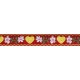 Jacquard coeurs 15mm