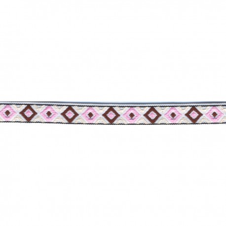 Galon jacquard losanges