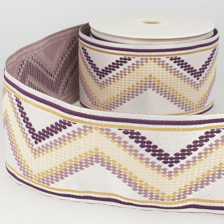 Galon jacquard zig-zag