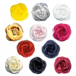 Camelia sur broche 8cm