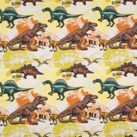 Tissu Jersey Imprimé Dinosaure