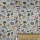 Tissu Outfit Cretonne Imprimé Blanc