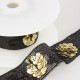 Galon paillettes fleurs