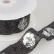 Galon paillettes fleurs