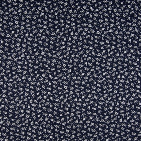 Tissu Coton Imprimé Marine 