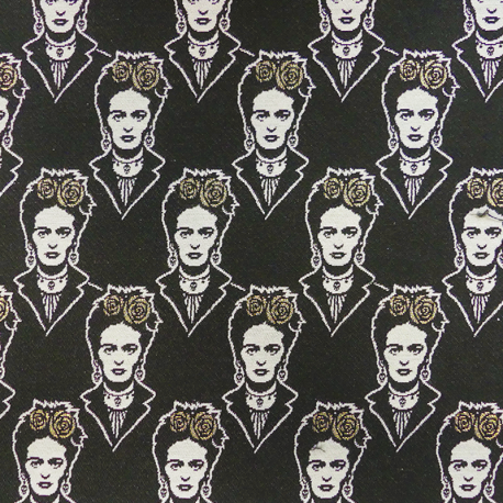 Tissu Ebano Jacquard Frida Gold