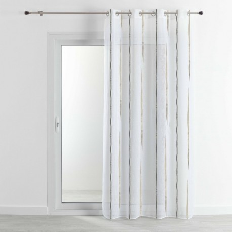Tissu Voilage Lumiere Gris Lurex 