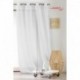Tissu Etamine Aspect Lin Blanc 