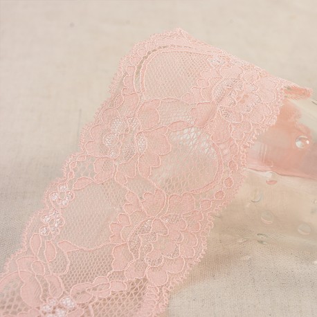 Dentelle élastique fleurs