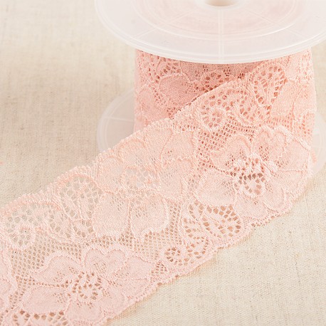 Dentelle élastique fleurs