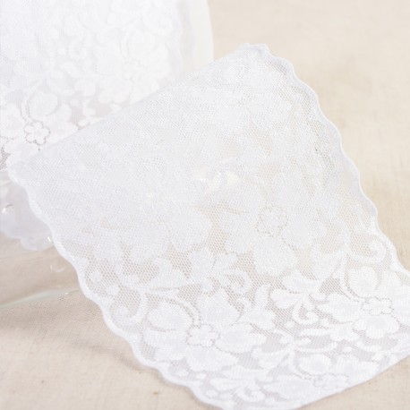 Dentelle élastique fleurs