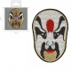 Ecusson masque opéra de Pékin 9 x 6 cm