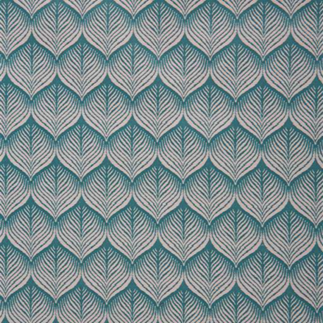 Tissu Avignon Jacquard Bleu 