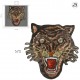 Ecusson tigre sequins - Marron
