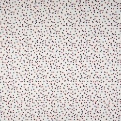 Tissu Coton Imprimé Pois Multico Fond Blanc 